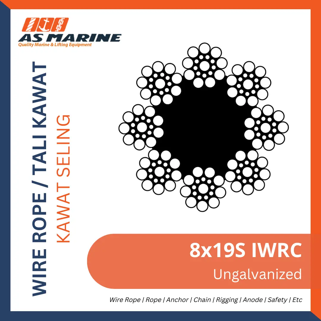 Wire Rope 8x19S IWRC Ungalvanized